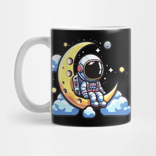 Cute astronaut on the moon Mug